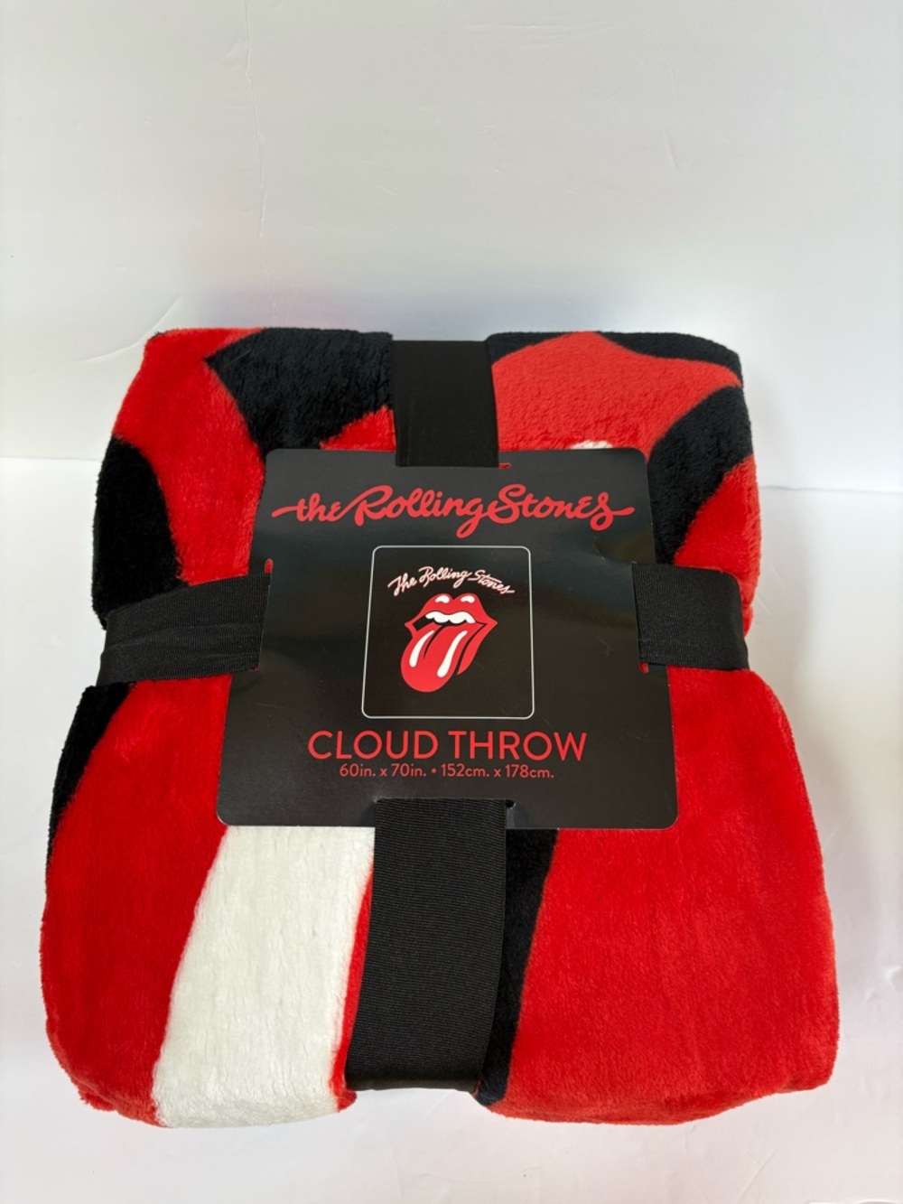 Brand New Fuzzy Rolling Stones Throw Blanket